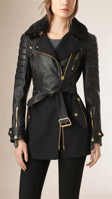 burberry lambskin leather jacket|burberry cashmere cape jacket.